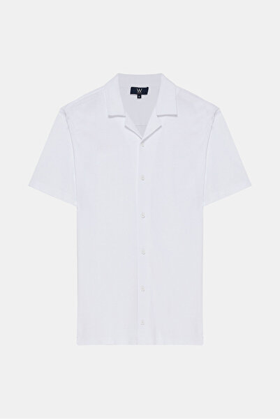 W Collection WHITE POLO NECK T-SHIRT