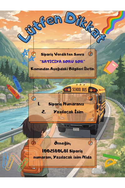 m montefair İsim yazıyoruz 2 adet Karakterli Ilkokul Ve Okul Öncesi İsimli Beslenme Örtüsü Beslenme Bezi 35 X 50