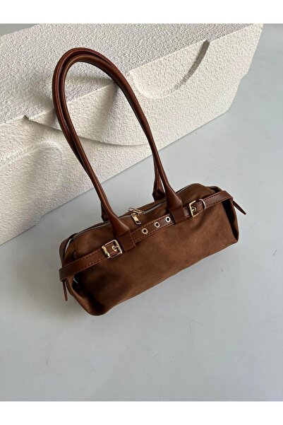 Mia Collection حقيبة يد وكتف نسائية مماثلة للموديل باللون البني