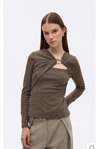MU&ME BOUTİQUE Bluz with Buckle Detail