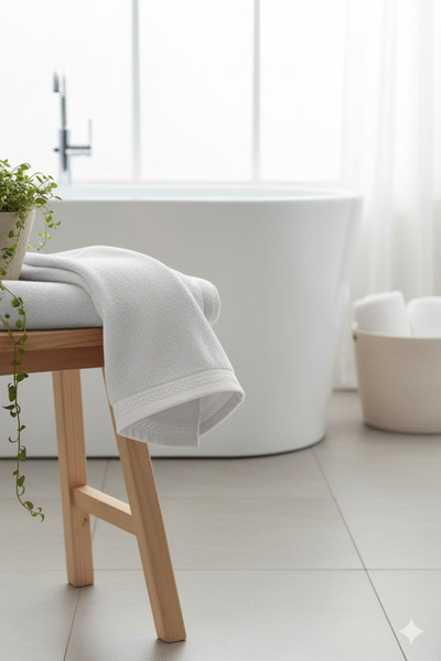 JOJOMIA Calida Bath Towel Cream 80X150