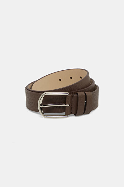 W Collection Brown Leather Belt