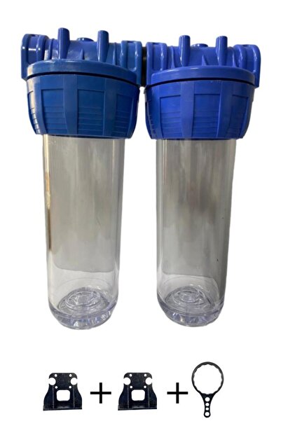 SULOOK Çiftli Boş Filtre Kabı 3/4 İnc İkili Su Filtresi