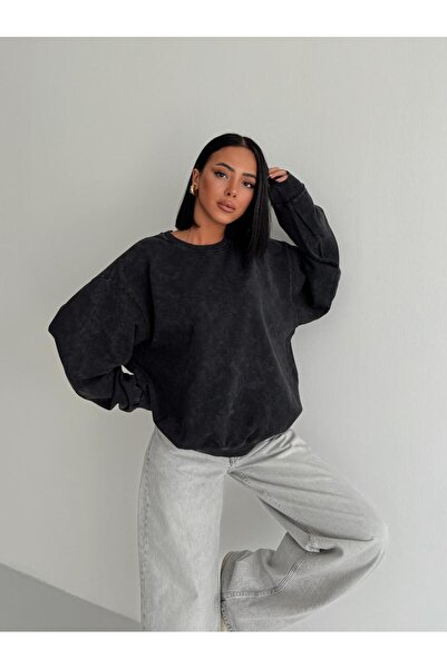 mydukkan.co سترة رياضية بياقة دائرية مغسولة