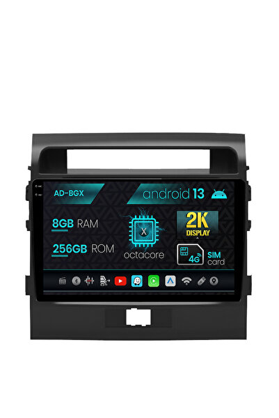 AutoDrop Navigatie Toyota Land Cruiser 200 (2007-2015), Android 13, X-Octa/8GB RAM + 256GB ROM, 9.5"
