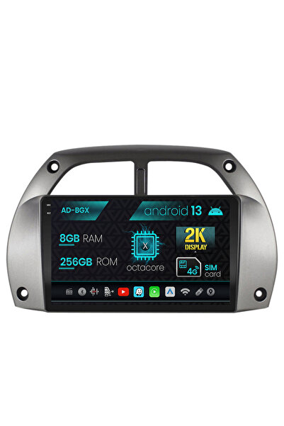 AutoDrop Navigatie Toyota RAV4 (2001-2006), Android 13, X-Octa/8GB RAM + 256G...