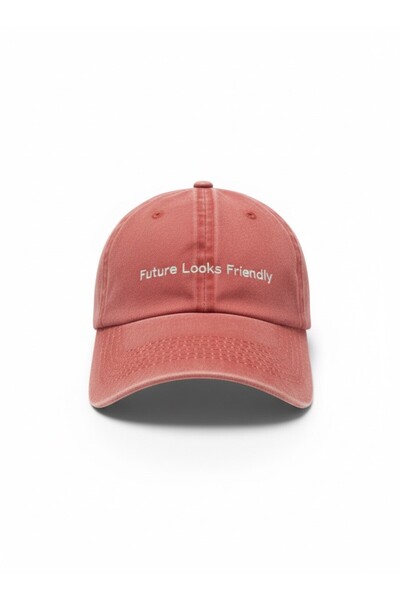 Endemique Studio Liapop Future Looks Friendly Washed Burnt Orange Hat