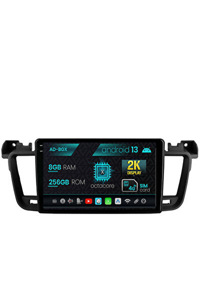 AutoDrop Πλοήγηση Peugeot 508 (2010-2018), Android 13, X-Octa/8GB RAM + 256GB...