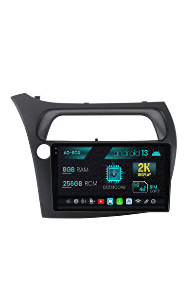 AutoDrop Navigatie Honda Civic Hatchback (2006-2011), Android 13, X-Octa/8GB ...