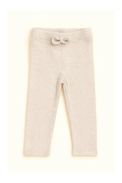 kidstalya طفل يرتدي الجوارب المضلعة - كريم