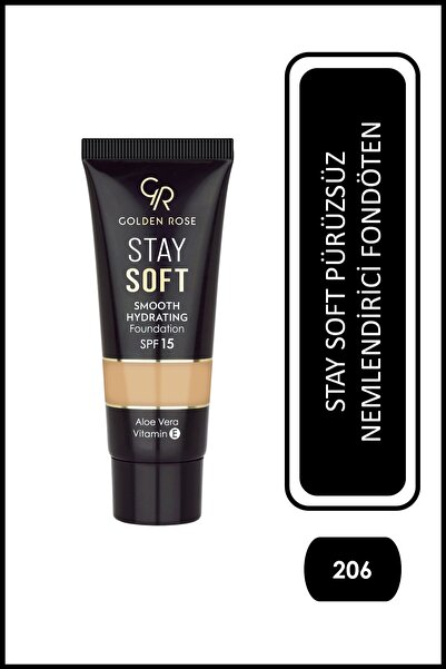 Golden Rose Stay Soft Smooth Hydrating Foundation No: 206 - Nemlendirici Fond...