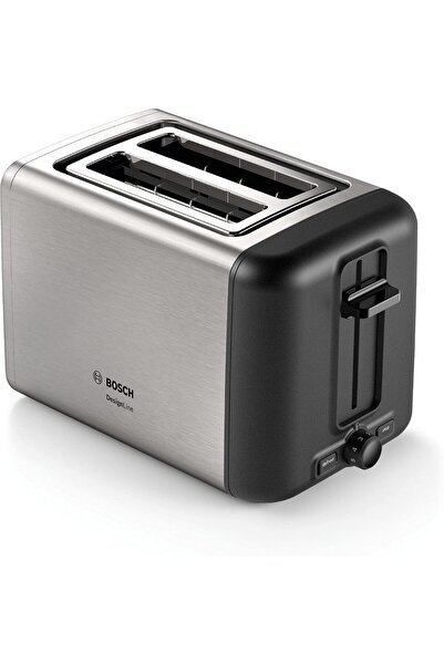 Bosch DesignLine Stainless Steel Toaster, Two Slice - Silver