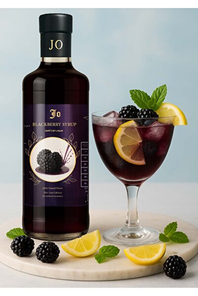 jo drinks Blackberry Syrup