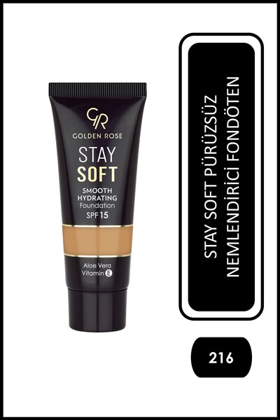 Golden Rose Stay Soft Smooth Hydrating Foundation - 216 - Nemlendirici Fondöten