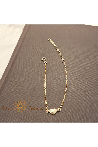 saratremo Amoria bracelet – 18K gold plated, 18+5 cm, with heart, Brazil