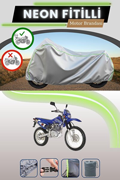 Cemku Shade حقيبة خلفية رمادية اللون متوافقة مع قماش نيون فيتيلي كانوني كروس 250 المتوافق مع الدراجات النارية