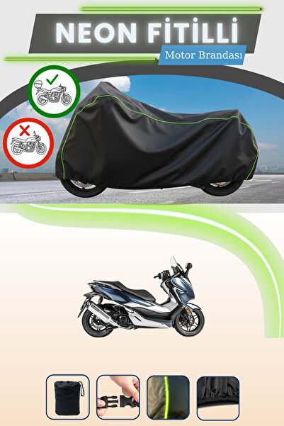 Cemku Shade حقيبة خلفية سوداء متوافقة مع نيون فايتل هوندا فورزا 250 متوافقة م...