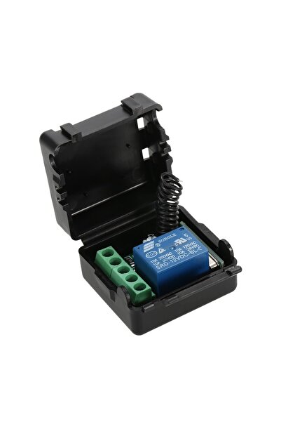 EmAyCenter 433MHz RF Uzaktan Kumanda Seti - 10A Röle Alıcı + 2 Adet Verici Kumanda