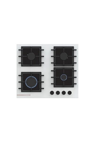 Bosch Serie 4 Gazlı Ocak 60 cm Sert Cam, Beyaz