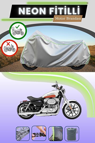 Cemku Shade حقيبة خلفية رمادية متوافقة مع حقيبة نيون متوافقة مع دراجة هارلي د...