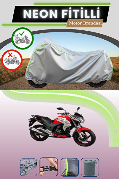 Cemku Shade حقيبة خلفية رمادية اللون متوافقة مع قماش نيون فيتيلي فالكون شارب 150 المتوافق مع الدراجات النارية