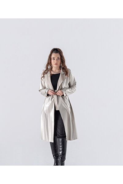 MODA Deri Kumaş Trençkot