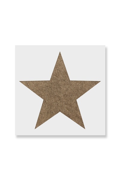 Maxrom Sablon Perete vopsire, tencuiala 0.7mm Stea model MXSP7446, 200 x 200 mm