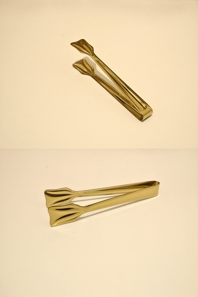 ELEGANCEV ÇELİK GOLD ŞEKER MAŞASI - KÜP ŞEKER MAŞASI-13 CM-1 ADET