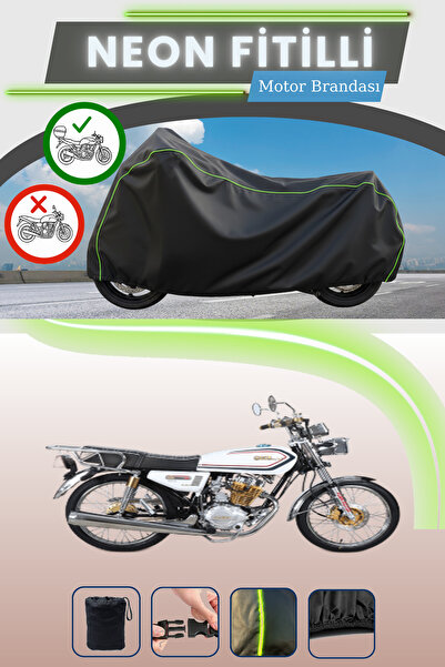 Cemku Shade حقيبة خلفية سوداء نيون قماش مجدّل متوافقة مع كوبا تشيتا 125R Max ...