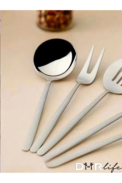 Komşu Züccaciye 5 Pieces Plain Sauce Serving Set 18/10 Stainless Steel