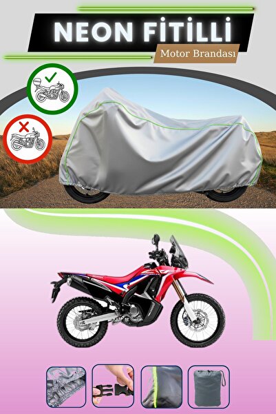 Cemku Shade حقيبة خلفية رمادية متوافقة مع قماش نيون فليت هوندا CRF 250 رالي م...