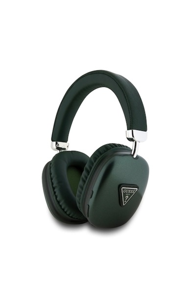 Guess Casti Over Ear Bluetooth HF GUBHK1SATSA Saffiano PU Vegan Leather, Alexa and Siri, kaki