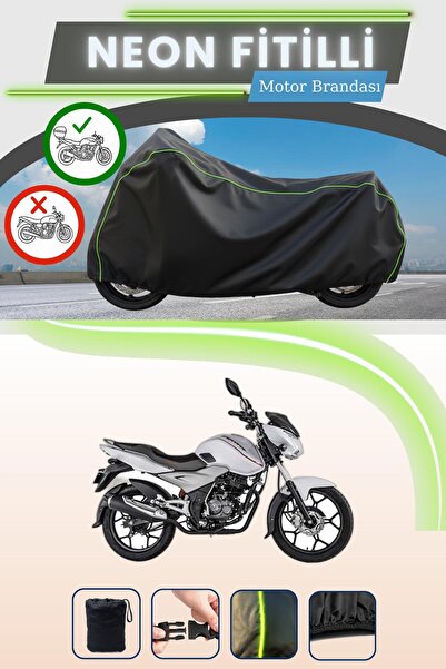 Cemku Shade حقيبة خلفية سوداء متوافقة مع نيون فيتيل باجاج ديسكفر 125 ST متواف...