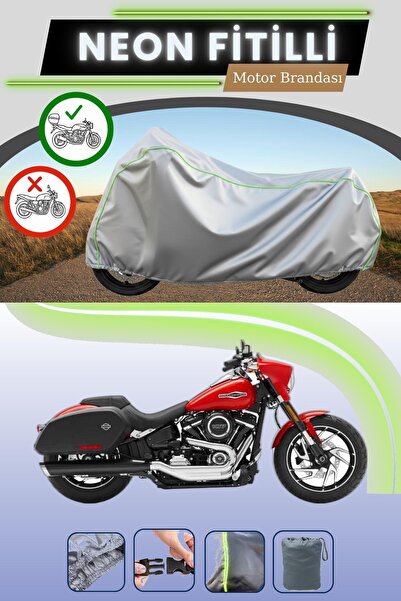 Cemku Shade حقيبة خلفية رمادية اللون متوافقة مع قماش نيون فليتلي هارلي ديفيدس...