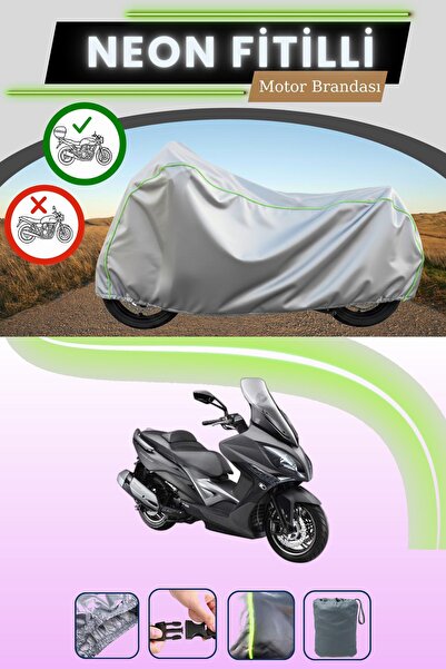 Cemku Shade حقيبة خلفية رمادية متوافقة مع قماش نيون فايتي كيمكو إكسايتنج 250i...