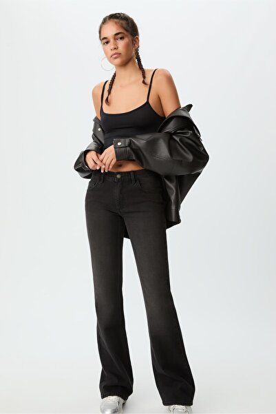 Stradivarius Low waist boot-cut jeans