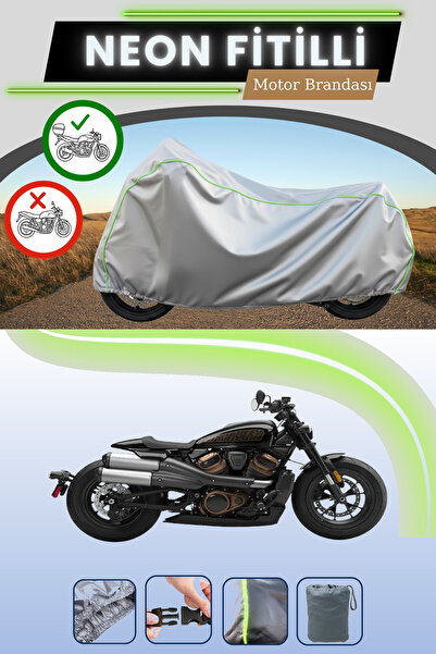 Cemku Shade حقيبة خلفية رمادية متوافقة مع قماش نيون فليتلي هارلي ديفيدسون سبو...