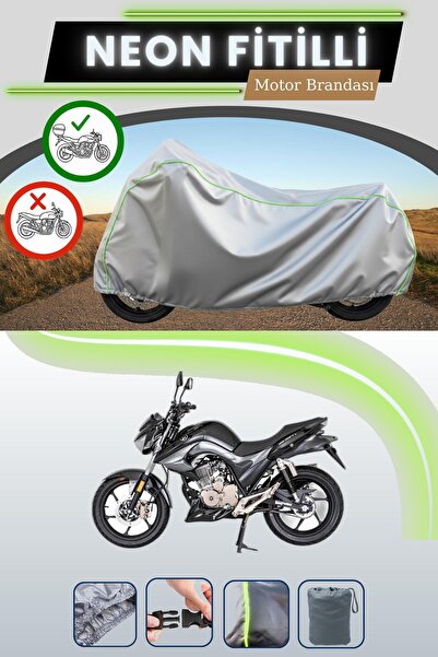 Cemku Shade حقيبة خلفية رمادية نيون قماش مجدّل متوافقة مع مونديال 125 دريفت L...