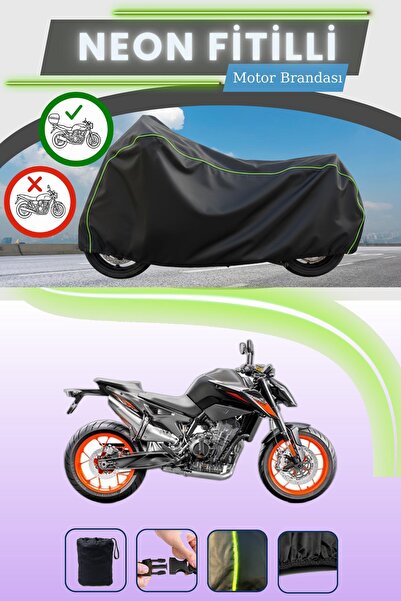 Cemku Shade حقيبة خلفية سوداء متوافقة مع قماش نيون متوافق مع KTM 790 Duke