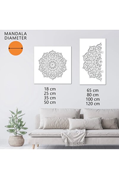 Maxrom Sablon Perete 250mm MANALI MANDALA 0.7mm model MXSP7601 marime 250mm X 250mm, 250mm X 250mm