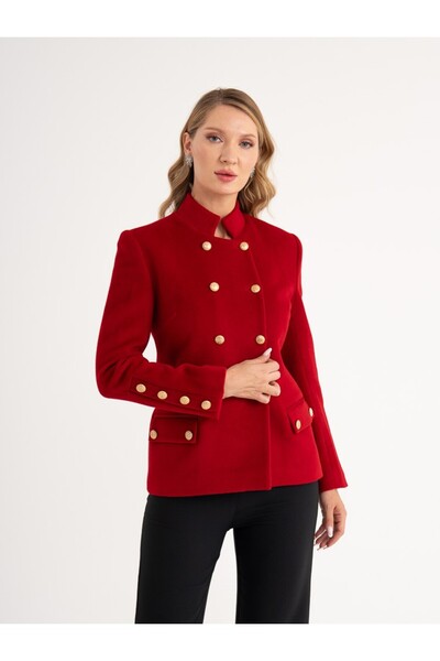 SERPİL Şık Düğmeli Kadın Mont 40675