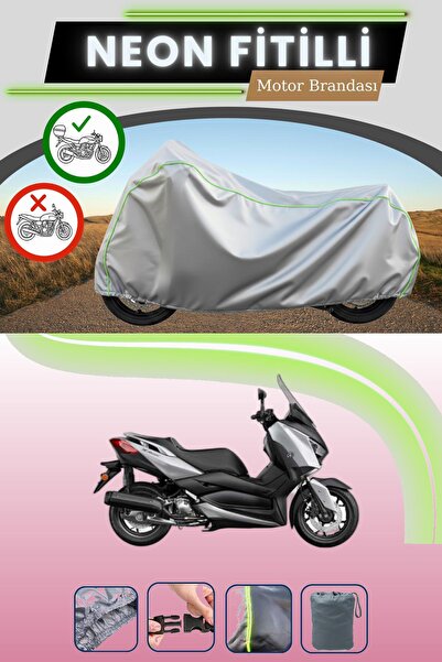 Cemku Shade حقيبة خلفية رمادية متوافقة مع نيون فايتي ياماها X-Max 125 Iron Ma...