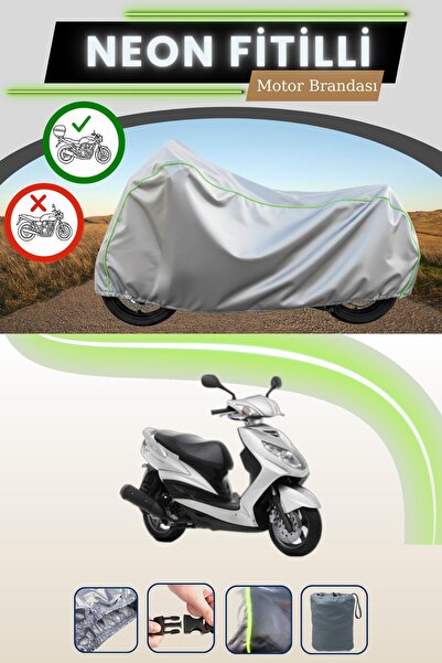 Cemku Shade حقيبة خلفية رمادية متوافقة مع قماش نيون فيتيللي ياماها سيجنوس إكس...