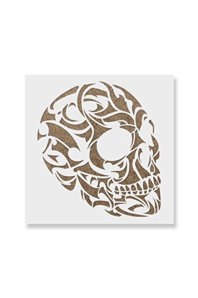 Maxrom Sablon Perete vopsire, tencuiala 0.7mm Craniu Tribal model MXSP7467, 9...