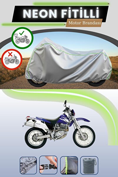 Cemku Shade حقيبة خلفية رمادية متوافقة مع قماش نيون فليتلي ياماها TT 600 E ال...