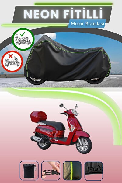 Cemku Shade حقيبة خلفية سوداء متوافقة مع نيون فيتيل كيمكو لايك 200i متوافقة م...