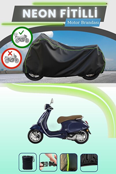 Cemku Shade حقيبة خلفية سوداء متوافقة مع نيون فيليبس فيسبا بريمافيرا 150 متوا...