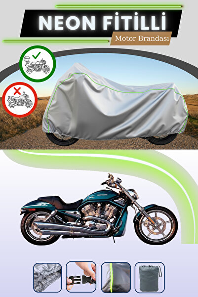 Cemku Shade حقيبة خلفية رمادية متوافقة مع حقيبة نيون هارلي ديفيدسون سكريمين إ...