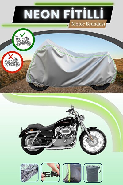 Cemku Shade حقيبة خلفية رمادية متوافقة مع حقيبة نيون متوافقة مع دراجة هارلي د...