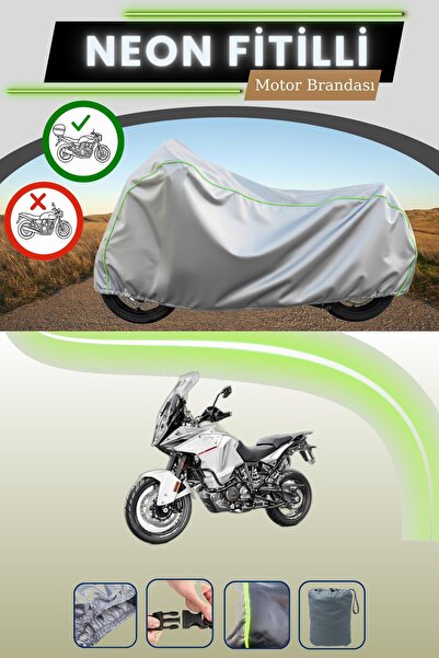 Cemku Shade حقيبة خلفية رمادية متوافقة مع نيون فايتي KTM 1290 Super Adventure...